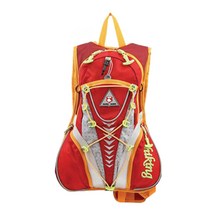 우주시티 등산 캠핑 라이딩 자전거 여행 경량 백팩 배낭 T128 10L, 레드