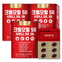순수식품 크릴오일 인지질58%이상원료 3박스(90캡슐) 크릴오일58, 30정, 3개