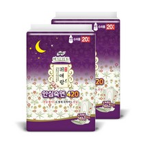 쏘피 귀애랑 안심숙면 420 슈퍼롱 오버나이트 42cm, 20개입, 2개