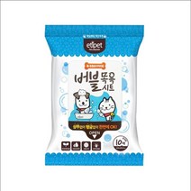 고양이 목욕 드라이샴푸 물티슈 10매(중) 멍멍이 개냄새 동물용의약외품 펫