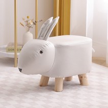귀여운 동물의자 유니콘 의자 미니소파 작은 체어, 화이트 사슴