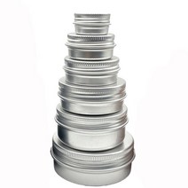 캔들만들기재료 캔들유리용기 소이캔들만들기 DIY5g 10g 20g 30g 60g 알루미늄 틴 병 금속 50ml 빈 화장품, 01 Silver_03 15g