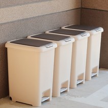 모던디자인 대용량 휴지통 45L 50L 1p 쓰레기통, (반원 50L 브라운 1p)