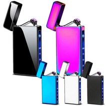 더블아크 듀얼 플라즈마 충전식 라이터/USB/라이타, 무지블랙