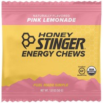 Pink Lemonade Honey Stinger Organic Energy Chews Pink Lemonade Sports Nutrition 1.8 Ounce (Pack, 1