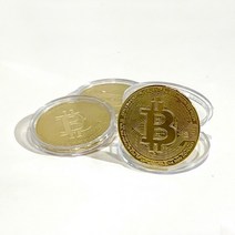 비트코인 모형 장식 기념 주화 기념주화 3종 동전, 실버