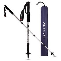 라이반 두랄루민 레디컬 4단 일자형 등산스틱 130Cm 2P, 라이반 레디컬 일자형 등산스틱 2P_실버