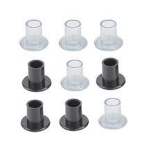 30 Pairs High Heel Protectors Latin Stiletto Dancing Covers Stoppers Antislip Silicone For Wedding, 06 Black S10 M10 L 10
