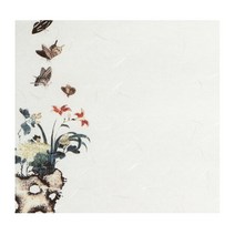 고급한지 편선지 꽃과나비 편지지 A4 5매 편지지, 꽃과나비 호접도