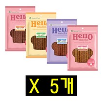 네츄럴코어 헬로스낵 허브 소프트 져키 90gX5개 강아지간식, 허브+소고기