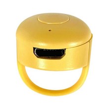 웨어러블 블루투스 핑거링 블루투스 4.0 원격 제어 스마트 무선 리모콘, YELLOW