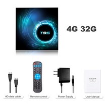 미디어박스 미디소프트 영상재생 미디어플레이어 최신 T95 스마트 Tv 박스 안드로이드 10.0 6k 2.4g 5g 와, 02 4G 32G_02 Eu 플러그