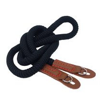 카메라가죽스트랩 카메라끈 DSLR스트랩 로프형 100cm, 스트랩로프형 검정