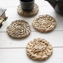 해초 핸드메이드 다용도 컵받침 (2type), 옥잠화받침
