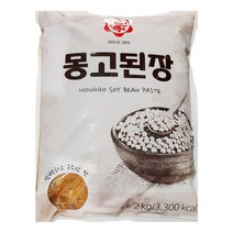 MDF3102 부천몽고 된장 일식된장 일본된장 2㎏ (된장/일식된장/일본된장/수입된장)