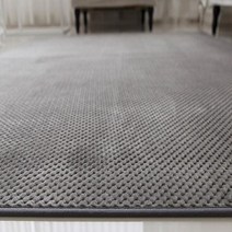 제이오마켓 와플무늬 극세사 러그 카페트 100X150(차콜) 거실 바닥 인테리어 방음 매트
