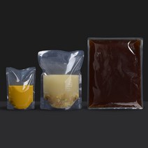 홍진포장 나일론 투명 이방 스탠드봉투 스탠딩파우치 100장 사이즈 6종 (지퍼없음), (삼방)38x48cm (10L)-100장(장당505원)