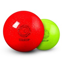 1+1 IMP 국산 4피스(4겹) 고탄성 파크골프공, 노랑+빨강