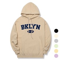 BKLYN 오버핏 헤비 쭈리 후드 티셔츠 남녀공용 남자 여자 남성 여성 겨울 후드티