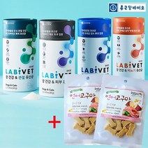 라비벳 종근당 프로바이오틱스 유산균 + 연어고구마 국내산 수제껌 강아지고양이, 장&관절 + 연어고구마 2개