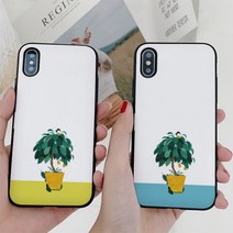 [바보사랑] [호환용]아이폰11 여진 벤자민고무나무 카드케이스, 기종선택:아이폰8플러스 / 디자인선택:옐로우, 상세 설명 참조