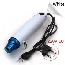 히팅건 220V DIY 사용 히트건 에폭시 수지 버블 리무버 버스터 전동 공구 시트 수축 지원, 02 EU 220V White