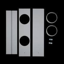 에어컨 창문 칸막이 이동식 자바라 가림막, 단일구멍 1.20m + 최소높이 0.84m