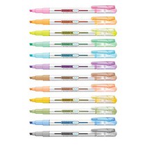 모나미 에센티 소프트 형광펜 12입, 파스텔 골드옐로우