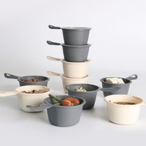 [KT알파쇼핑]손잡이 쿡앤밥용기 275ml 10개, 그레이