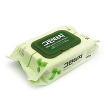 그린터치물티슈 100매 캡형 245G 물티슈 부드러운물티슈 도톰한물테슈 캡형물티슈 휴대용물티슈 피톤치드, 1개
