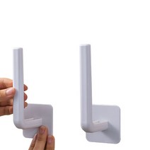 로아 무타공 접착 걸이 5P 다용도 후크 붙이는 홀더, 5개