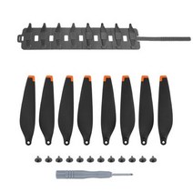 DJI 미니 3 프로 패들용 프로펠러 보관 롤 실리콘 접이식 보호 가방 휴대용 액세서리, grey and orange