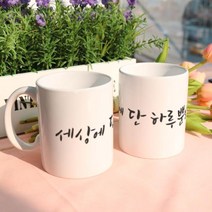 ci474-디자인머그컵2p-단하루뿐인오늘