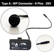 전기자전거컨트롤러 부품 컨트롤러배선 전동키트 스쿠터컨트롤러 튜닝 810 LED 디스플레이 방수/일반 커넥터 속도계 제어 전조등 PAS 및 컨트롤러, 1 건