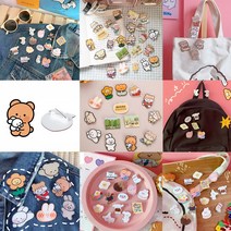 브로치핀 패션 캐릭터 뱃지 곰돌이 배찌 토끼 강아지 소녀 옷핀 뱃찌 가방 악세사리 브로치