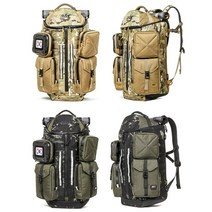 등산 비박용 아웃도어 대형 백패킹 배낭 등산초보가방 등린이가방 백패킹배낭 비박용배낭 비박백팩 산행용, CAMO BEIGE