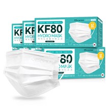 국산 3중 KF80 마스크 대형 300매 황사 미세먼지 차단 보건용마스크, 50개입, 6개