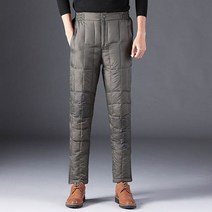 구스패딩바지 우모복 우모바지 방한바지 화이트 오리 다운 패딩 두꺼운 겨울 따뜻한 다운 바지 남성 조깅 스포츠웨어 스웨트 팬츠 열 다운 바지 대형