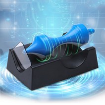 르퀘아 공중부양 자석팽이 인테리어 소품, 블루화이트