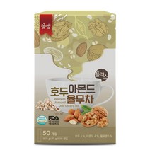 꽃샘 호두 아몬드 율무차 50T, 18g, 50개