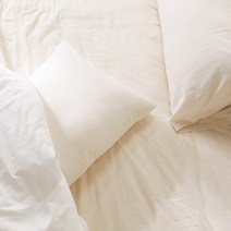 퓨어 워싱 순면 30수 100% 요커버, 퓨어 베개커버 50x70, 베이지