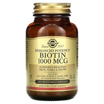 솔가 비오틴 1000mcg 250정 베지캡슐, 10,000mcg, 120 카운트