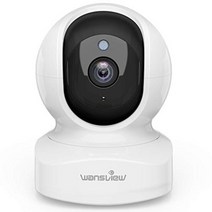Wansview 가정용 200만 화소 고화질 CCTV 홈캠 실내 보안 카메라, 화이트