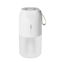 물멍 가습기 진동자 생수병 가열식 자연기화 천연 자연기화식 세척쉬운 샤오미 300ml 무선 디퓨저 가습기, 02 White_01 USB