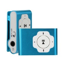 MP3플레이어무료 CARPRIE 미니 휴대용 Usb Mp3 플레이어 지원 마이크로 Sd Tf 카드 32gb 스포츠 음악 미디, 05 파란