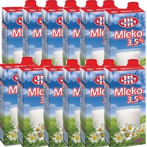 믈레코비타 3.5% 1L 12입 / 폴란드 수입 멸균우유, 상세페이지 참조