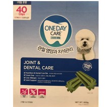 원데이케어 반려견용 덴탈껌 치석케어 40개입 관절영양제 개껌 애견껌 껌, 1box