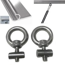 어닝바 2x 패션 6mm 천막 레일 스토퍼 스테인레스 스틸 보트 캠핑 캠핑용 안티 스크래치 내마모성 내구성 다목적