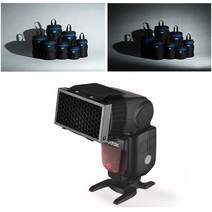 두바이_미니샵_플래쉬 허니 콤 그리드 카메라 DSLR 캐논 니콘 라이카 조명스트로브 리렉터 사각 스트로보 방송용 용품 스피드라이트++mingpin*, #합리적선택++