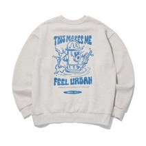 URBANAGE 파이어플러그 맨투맨_오트밀멜란지